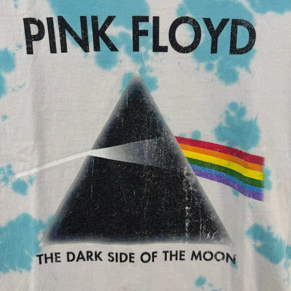 Kids Size M Pink Floyd The Dark Side of the Moon 1972 Tour Tie Dye T Shirt